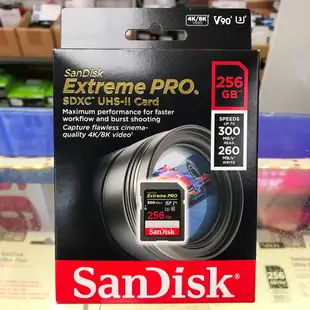 【300MB】SanDisk Extreme PRO SDXC SD 256G 256GB UHS-II U3 記憶卡