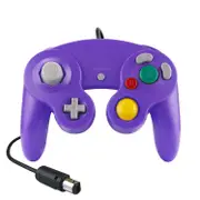 2 Pieces Wired Vibrating Game Controller for Nintendo Ngc / Wii - Available