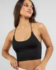 [Mooloola] Mooloola Women's Nate Top in Black Size 8 8 Black