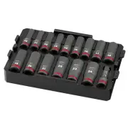 Milwaukee 49-66-6818 Socket 1/2 Dr 16PC MM TRAY Set