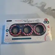 FIDGET TOY, MAGNETIC RINGS 3 PACKS BY 3, AUTISM STRESS RELIEF NEW & SEALED
