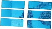 minkissy Christmas Nail Art Stamping Plates 6pcs Manicure Nail Art Templates for Women Diy