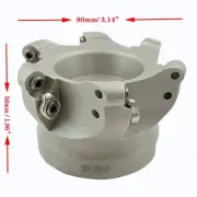 1× EMRW 6R80-27 6Flute 80mm CNC Carbide Face Milling Cutter,For RPMT1204 Insert
