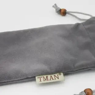 TMAN 充電寶收納袋手機絨布保護套適用于小米酷泰科倍思羅馬仕移動電源防塵束口數據線硬盤袋卡包數碼鼠標