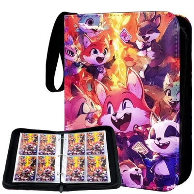 504 double-sided loose leaf Collector Album 4 Pocket Card Binder Advanced Zip...
