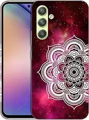 [SuzaCase] Back Case for Samsung Galaxy A54 5G, Galaxy A54 5G Case with Stylish Mandala Nebula Galaxy Design Printed Cute, Sleek Durable Hardshell Protective Phone Case/Cover for Samsung A54 5G