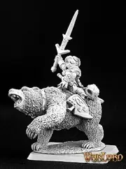 Reaper: Warlord: Ursula, Dwarven Bear Rider Captain (Metal)