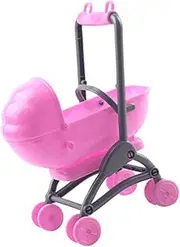 House Decor Mini Baby Carriage Doll Stroller Toy Plastic Baby Mobile Fun Decorative