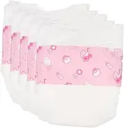 Homoyoyo 5pcs Reusable Washable Doll Diapers for 17-22 Inch Dolls - Soft Cotton Underwear for Doll Accessories Ideal for Doll Play and Care