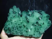 2.42lb RARE ! New Find Natural Beatiful Green Quartz Crystal Cluster Specimen
