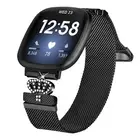 Diamond Crown Bling Band Milanese Magnetic Strap For Fitbit Versa 4 / Sense 2