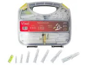255 Pcs Multi Purpose Wall Anchors Kit of 7 Sizes Wall Plug Nylon Expansion Tube