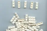 LEGO x 40 White Plate 1 x 3 bulk lot 3623