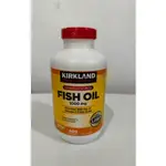 美國KIRKLAND OMEGA-3魚油天然深海魚油軟膠囊柯克蘭1000MG 400粒