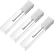Healvian 3pcs Diamond Nail Drill Bits Set Cuticle Remover and Nail Polishing Tool Manicure Grinding Head for Home and Salon Dead Skin Removal