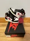 Air Jordan 1 Retro High OG GS Black Gym Red - Size 4Y - 575441 061