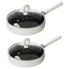 Camping Frying Pan with Lid Nonstick Lightweight Flat Griddle Pan for