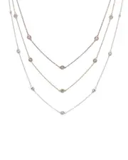 Diana M. Fine Jewelry 14K Tri-Tone 2.10 ct. tw. Diamond Necklace