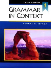 GRAMMAR IN CONTEXT 1, THIRD EDITION (STUDENT BOOK) By Sandra N. Elbaum BRAND NEW
