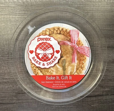 Pyrex Glass Bakeware Pie Plate 9" x 1.2"