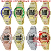 Custom Casio G-Shock DW6900 Baguette/Round Cut Lab Diamond Adjustable Size Watch