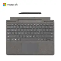 在飛比找京東台灣優惠-微軟 Surface Pro 亮鉑金特製版專業鍵盤蓋+超薄觸