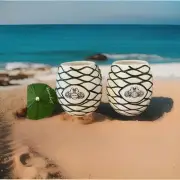 Patron tequila Ceramic Tiki cups New!! (set of 2)