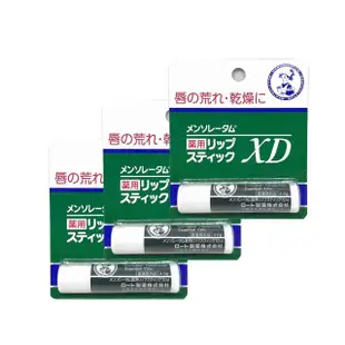 【曼秀雷敦】Mentholatum 護唇膏XD 4gx3條(日本原裝進口)