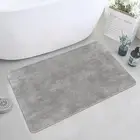 Thin Bath Mat 32x20, Rubber Anti-Slip Bathroom Mat, Quick Dry Bath Mat, Thin ...