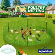 Chicken Fence Poultry Coop Cage Runs Pen Farm Mesh Net Habitat Safe House Turkey