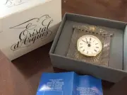Crystal Cristal 'd Arques-French: GRECIAN Desk or Mantle Clock MIB