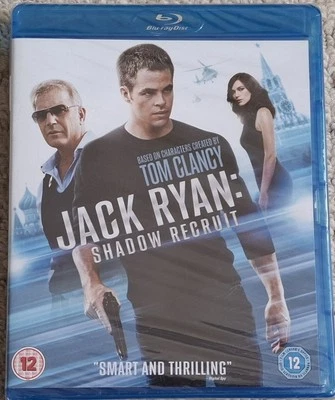 JACK RYAN SHADOW RECRUIT BLU-RAY NEW & SEALED CHRIS PINE KEVIN COSTNER