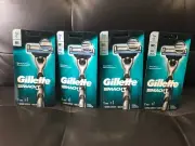 4x. gillette mach3 men's razor New Sealed Pack.~1 Cartridges 1 Razor Each Pack.~