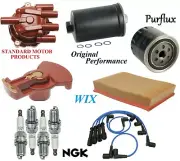 Tune Up KIT Filters Cap Wire Spark Plugs for Volvo 780 L4 2.3L 1989-1991 (for: Volvo)