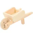 Wooden Simulation Wheelbarrow Micro Landscape Ornament Wood Cart Model Home