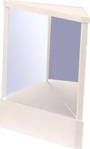 Small True Mirror, Non Reversing Mirror, Inverted Mirror, True Vanity Makeup Mirror, Meet True Image Reflection Standing Cosmetic Stand Mirror for Makeup, Styling, Grooming(White,Large)