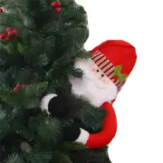 NNEOBA Christmas Tree Hugger Santa Claus Ornament