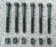 Floyd Rose Tremolo BLACK 6 STRING LOCK SCREWS & HOLDER BLOCKS Special Original