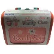 Deluxe Vanity Case "beauty Set" for young girls 3+ Pack and play toys on the go