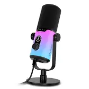USB/XLR Gaming Dynamic Microphone for Podcast Recording, PC Computer Gaming