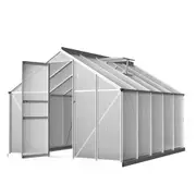 Greenhouse Aluminium Polycarbonate Green House Garden Shed 3x2.5M