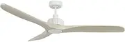 Beacon Lighting Caelid 152cm DC Fan with Light in White with Whitewash Blades