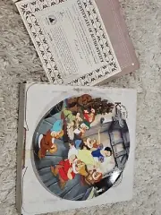 The Dance Of Snow White And The Seven Dwarfs Knowles Disney Plate 1991 New