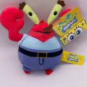 Viacom 2023 Spongebob Squarepants Mr. Krabs Crab Plush Toy 7” New T24