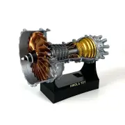 NikolaToy TR900 21cm Small Size Turbofan Engine Model High-Precision Craftsmanship Decorative Ornaments Science Discover