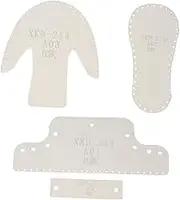 COOPHYA 1 Set Acrylic Boots Pendants Making Template Kit Durable DIY Leather Craft Stencil for Assorted Color Boots Pendants Precision Cut Pattern Tool for Creative Projects