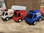 Plastic Pull-back, Battery Light, Generic Fire truck, Ambulance, Police Van Toy