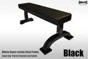 Home Gym Adjustable Squat Rack + Heavy Duty Flat Weight Bench Press