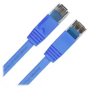 Cruxtec Flat CAT6 UTP Ethernet Cable Blue 3m
