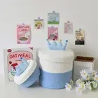 Cute Laundry Basket Splicing Storage Hamper Trendy Storage Bucket Living Room